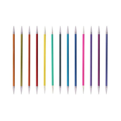 Спицы чулочные "Zing" 15см, KnitPro, цветные