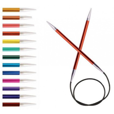 Спицы круговые "Zing" 40см, KnitPro, цветные